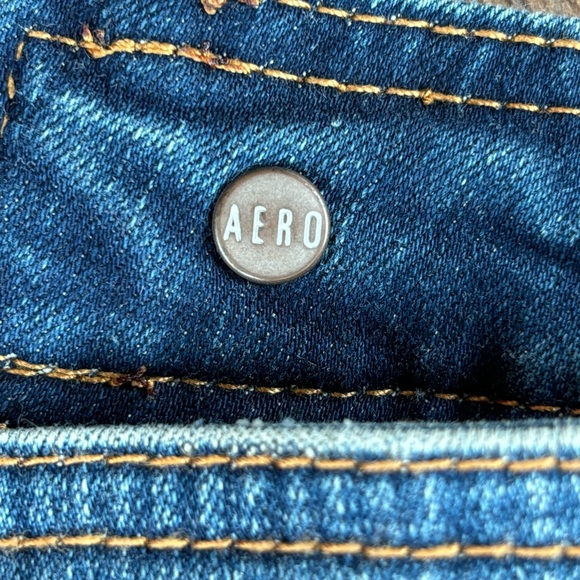 Aeropostale Distressed Jean Jacket in Dark Rinse, Size Small - Picture 11 of 11